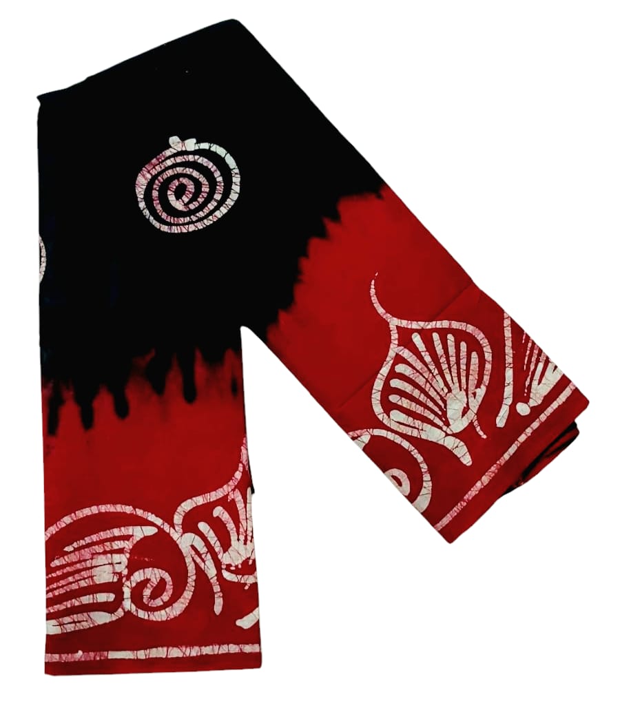 Pure Soft Cotton Batik Block Printed Saree
