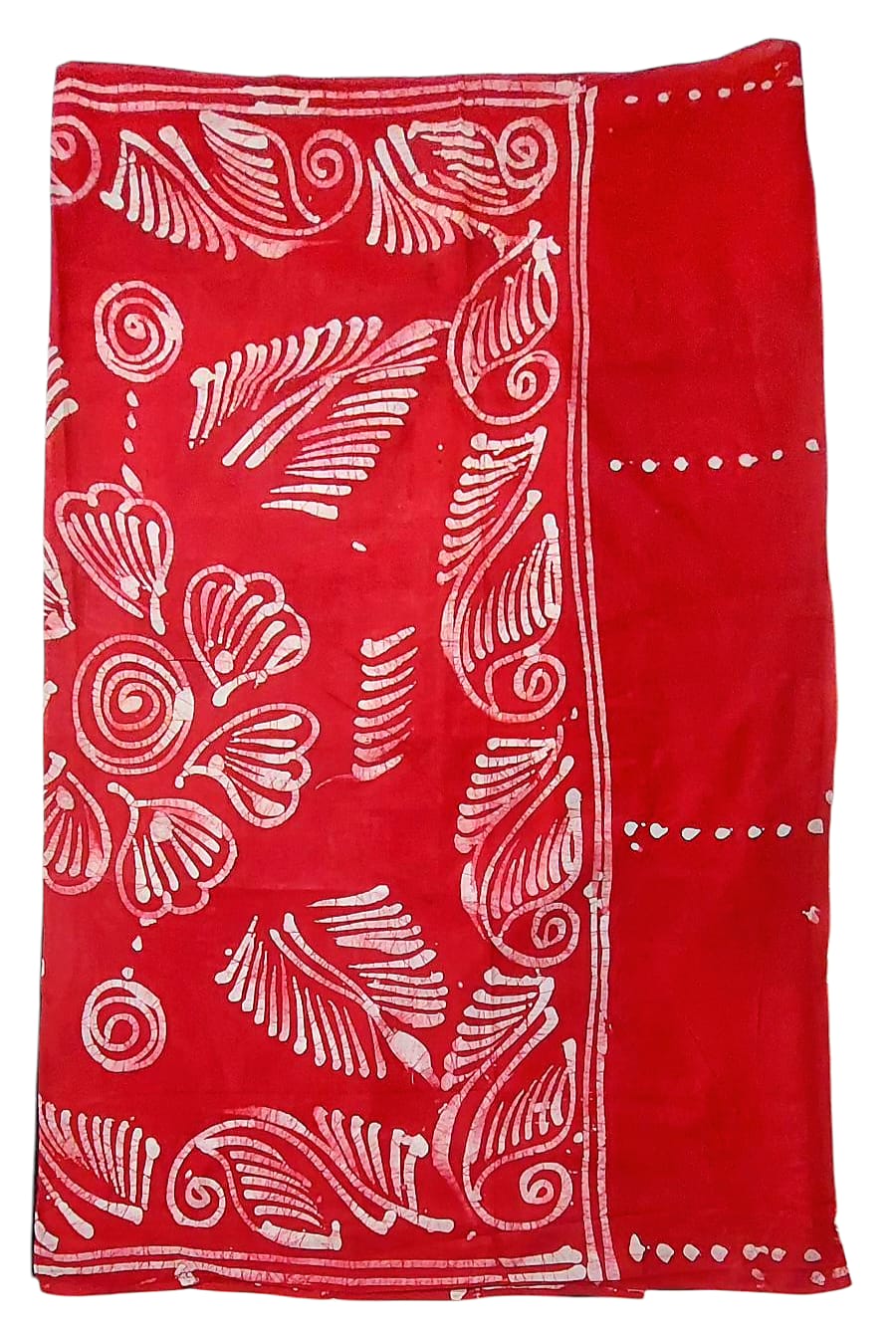 Pure Soft Cotton Batik Block Printed Saree
