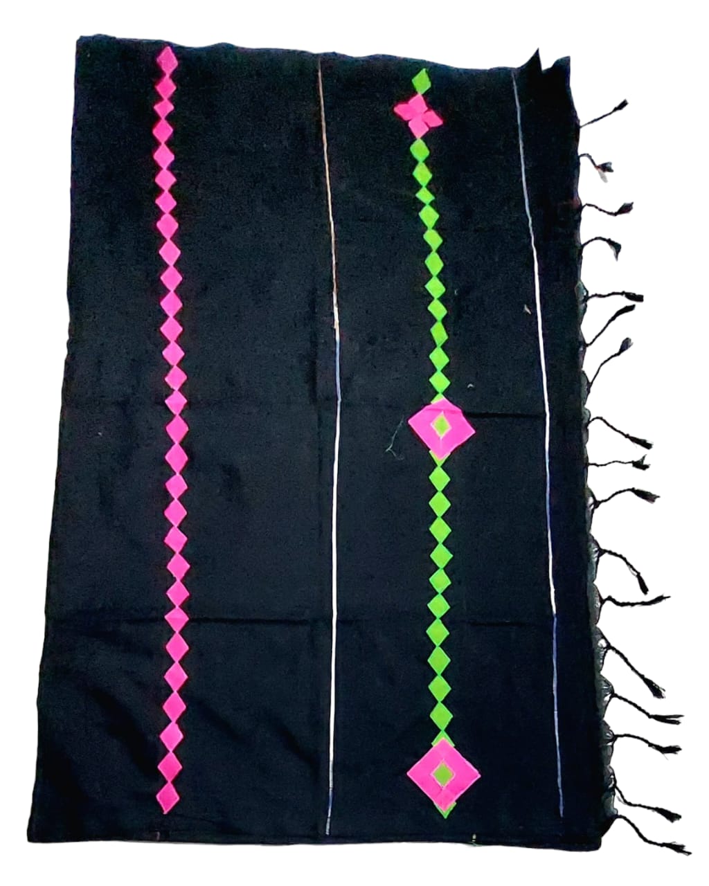 Pure Khadi Cotton Applique Saree