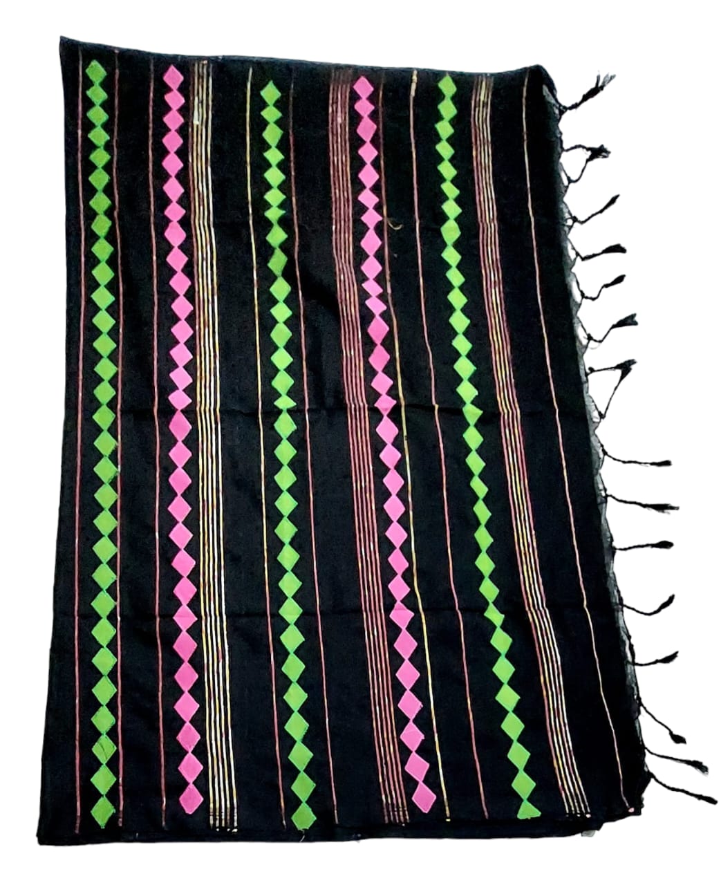 Pure Khadi Cotton Applique Saree