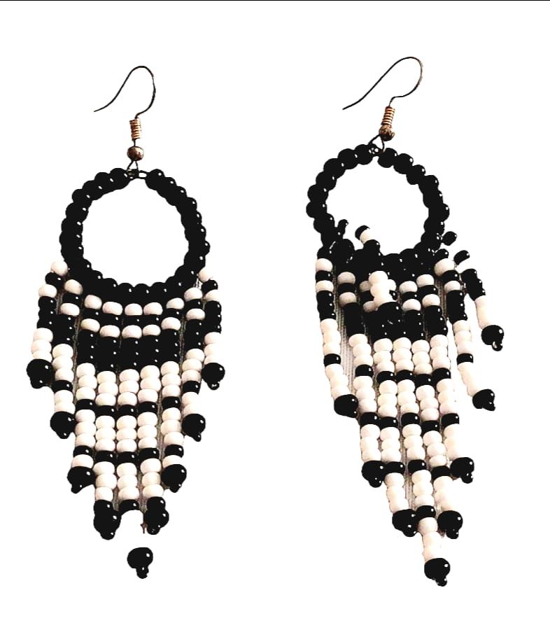 Purely Handmade Glass Beads Earrings