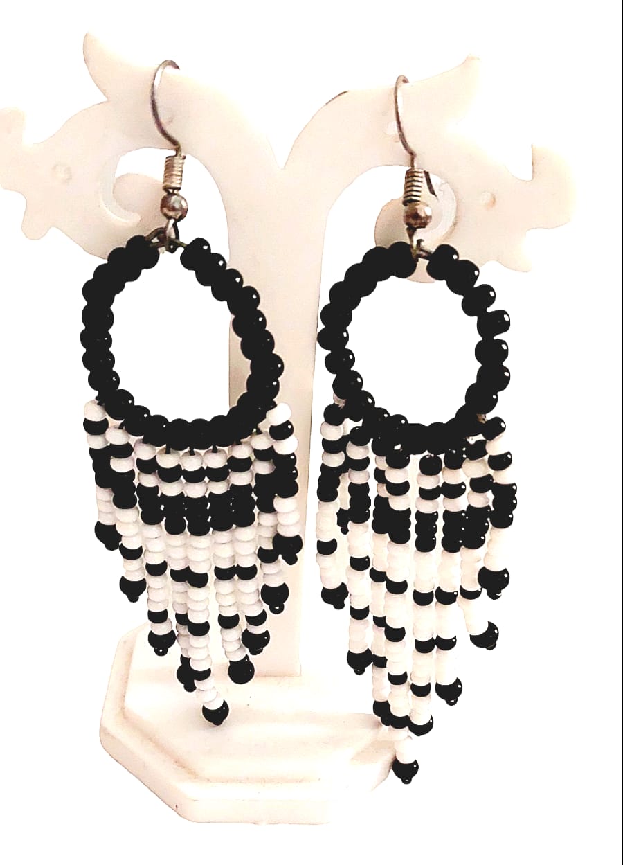 Purely Handmade Glass Beads Earrings