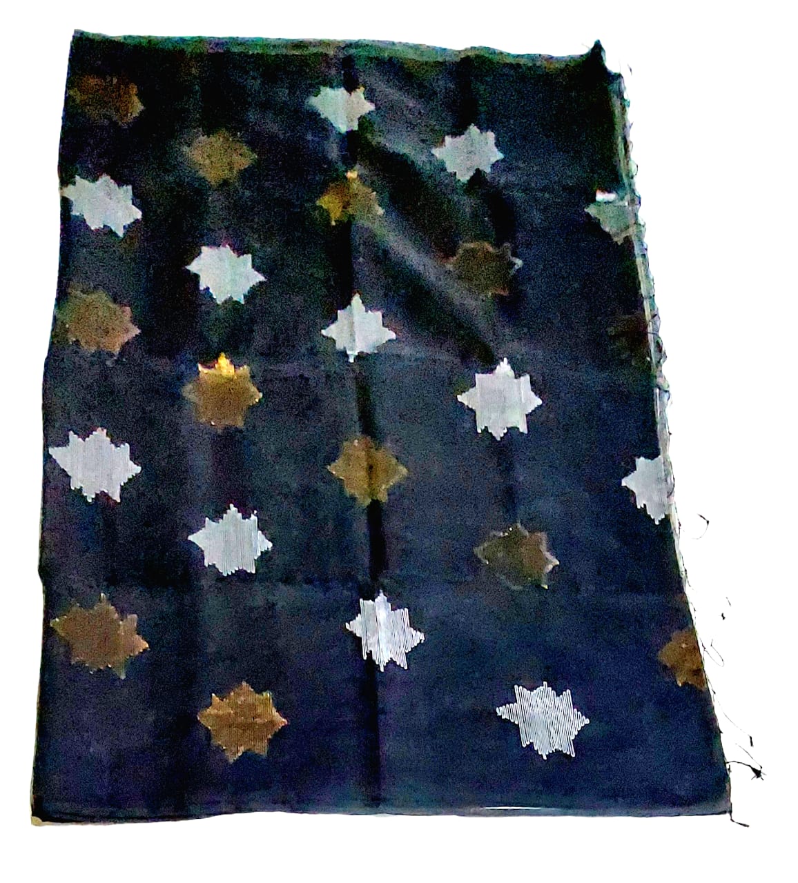 Matka Muslin Sarees With Copper & Silver Zari Work For Women & Girls