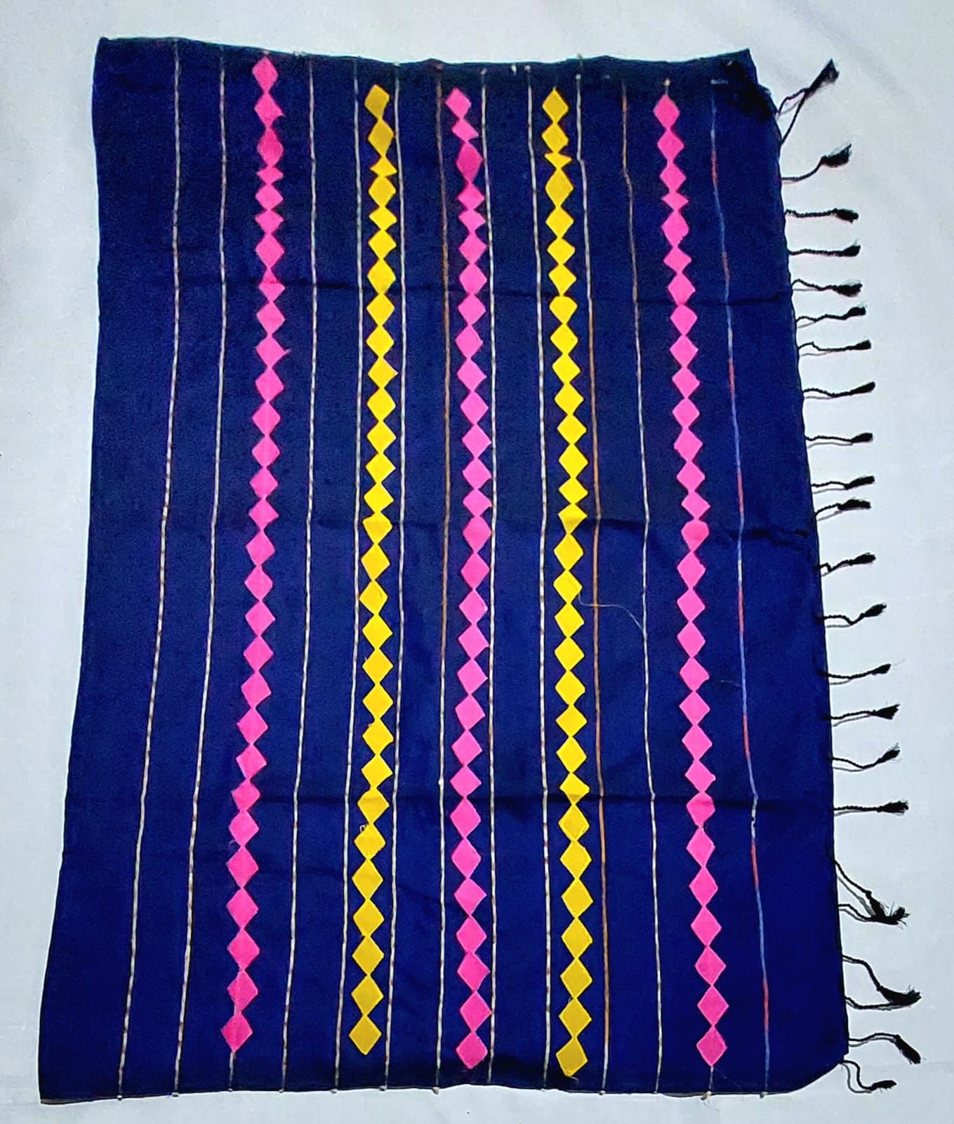 Pure Khadi Cotton Applique Saree