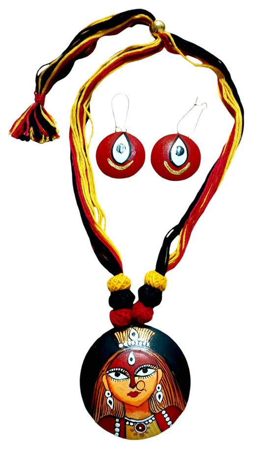 Terracotta Handpainted Jewellery Set