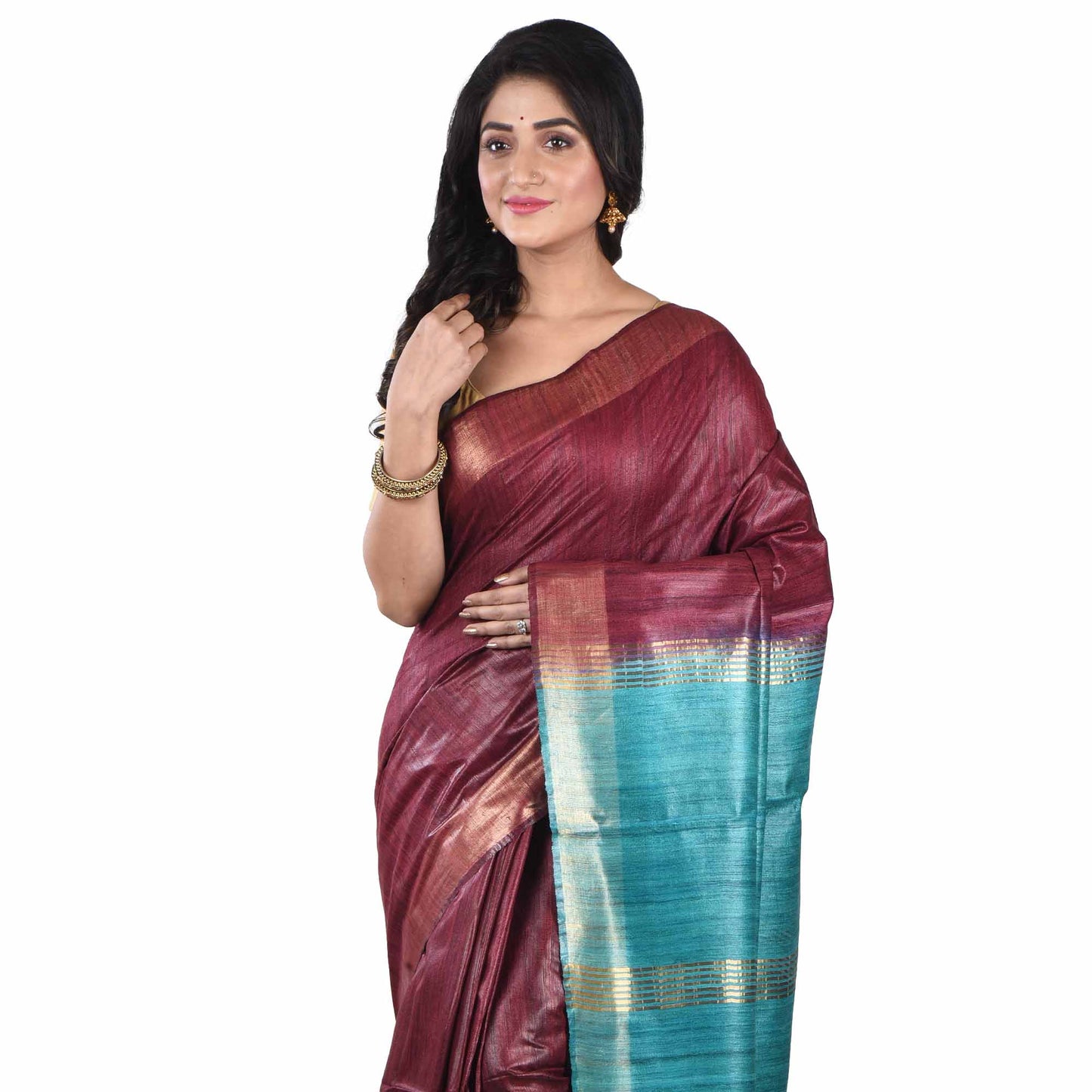 Premium Pure Handloom Silk Cotton Sarees with Blouse Piece For Women & Girls
