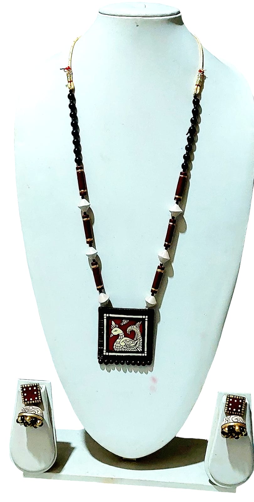 Terracotta Handpainted Jewellery Set