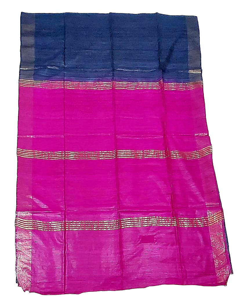 Premium Tussar Ghiccha Silk Saree  with Blouse Piece For Women & Girls
