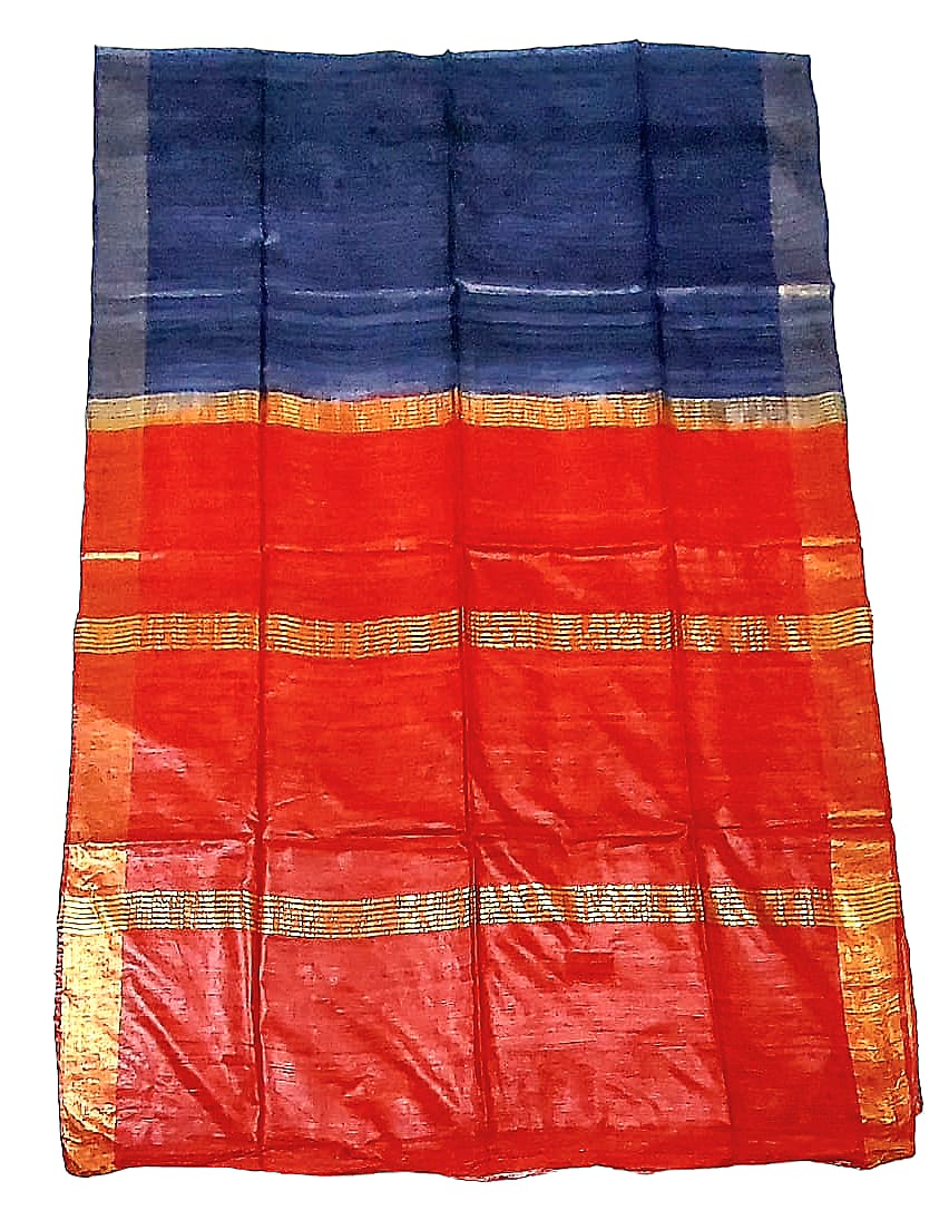 Premium Tussar Ghiccha Silk Saree  with Blouse Piece For Women & Girls