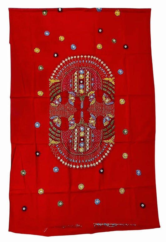 Pure Cotton Lambani Hand-Embroidered Kurti Piece