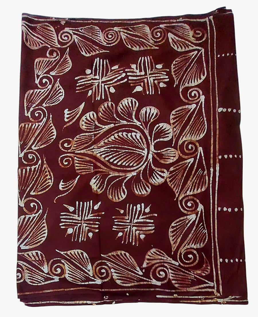 Pure Soft Cotton Batik Block Printed Saree