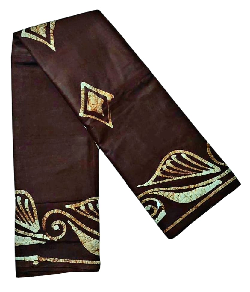 Pure Soft Cotton Batik Block Printed Saree