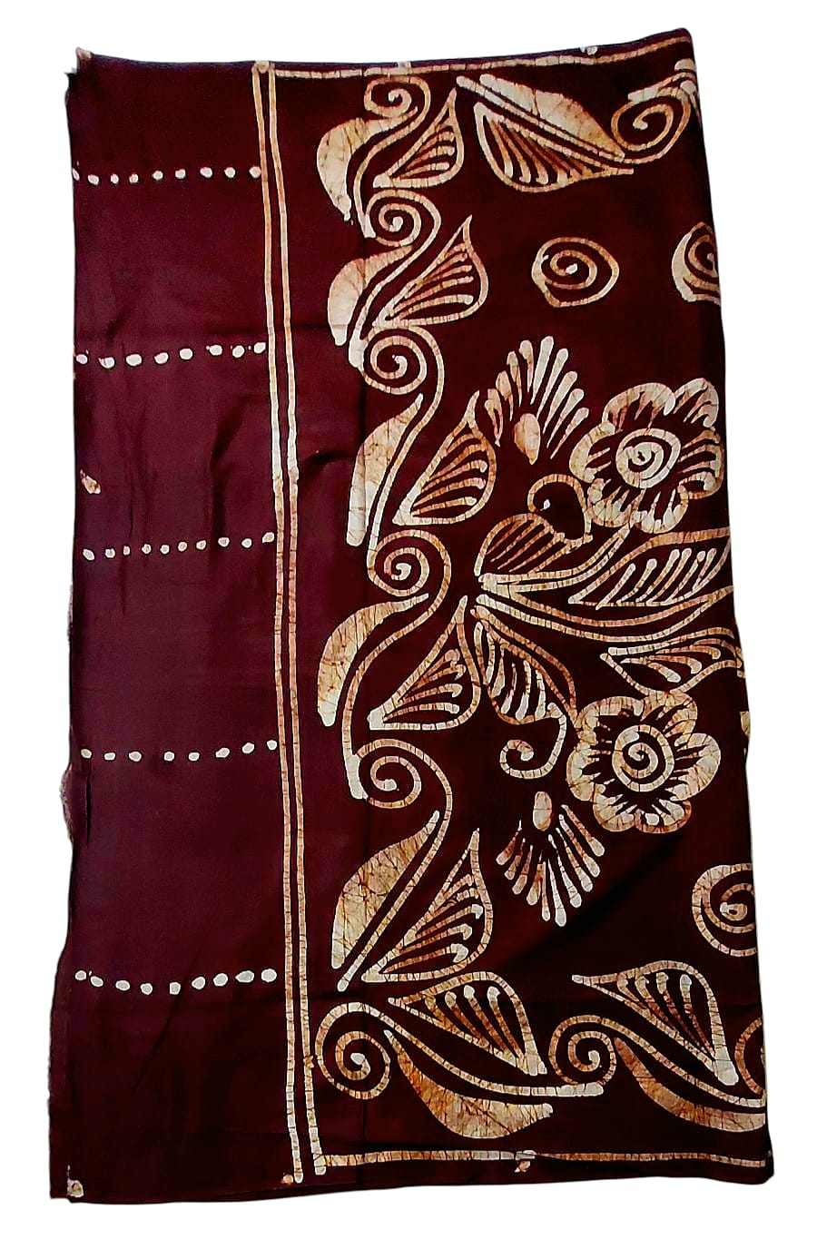 Pure Soft Cotton Batik Block Printed Saree