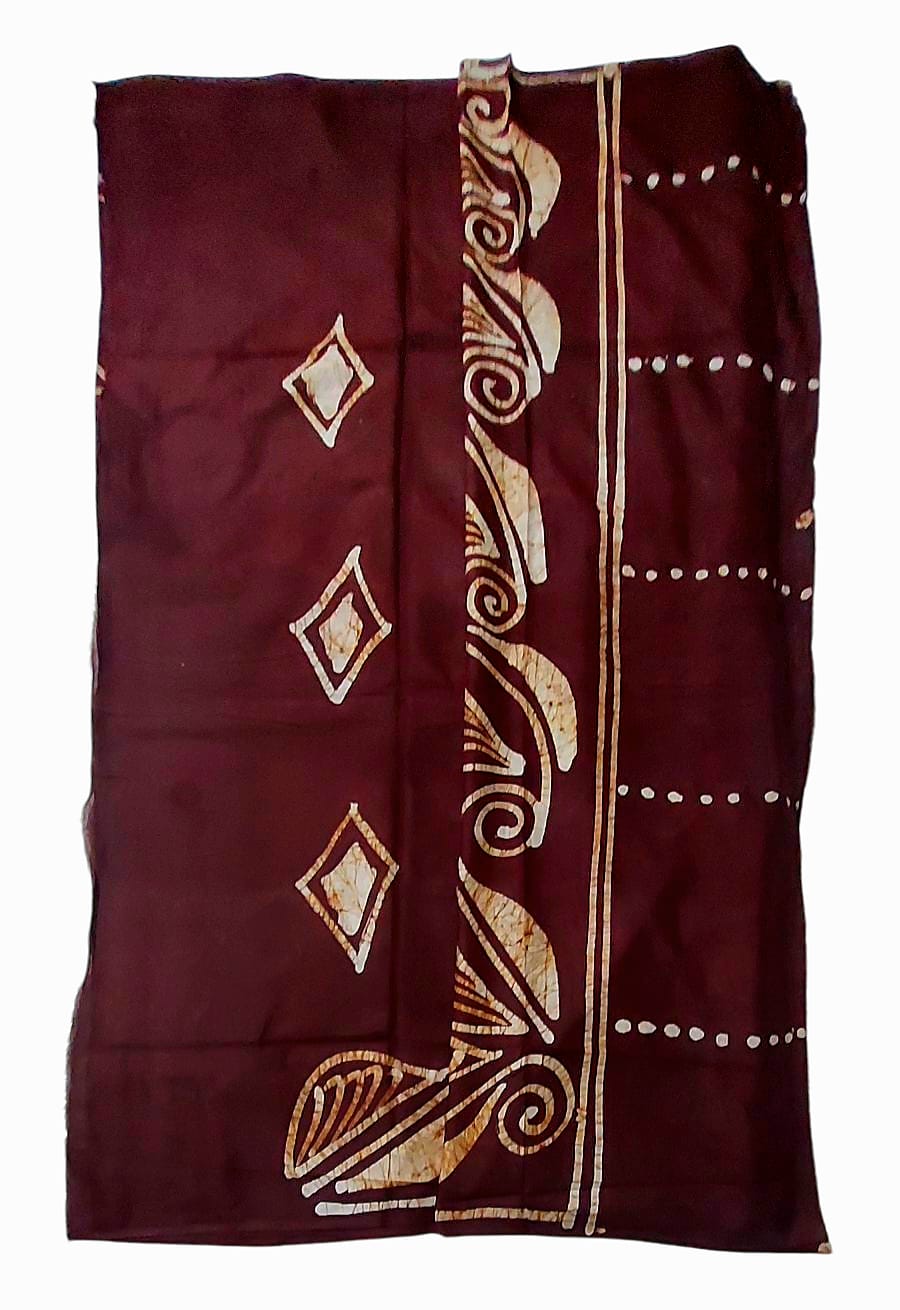 Pure Soft Cotton Batik Block Printed Saree