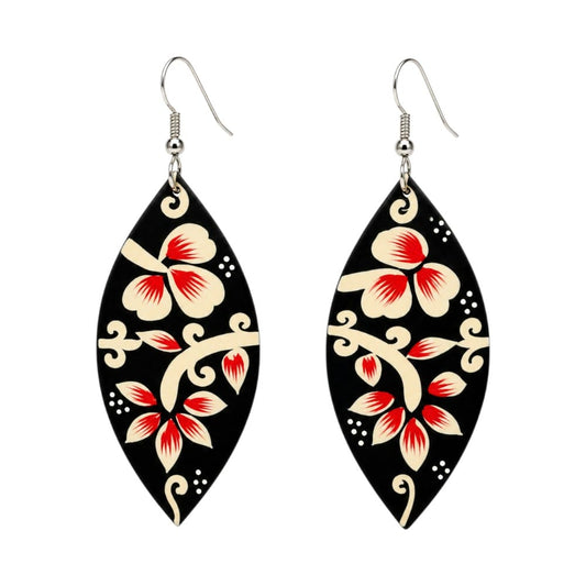 Purely Handmade & Handpainted Clay Earrings