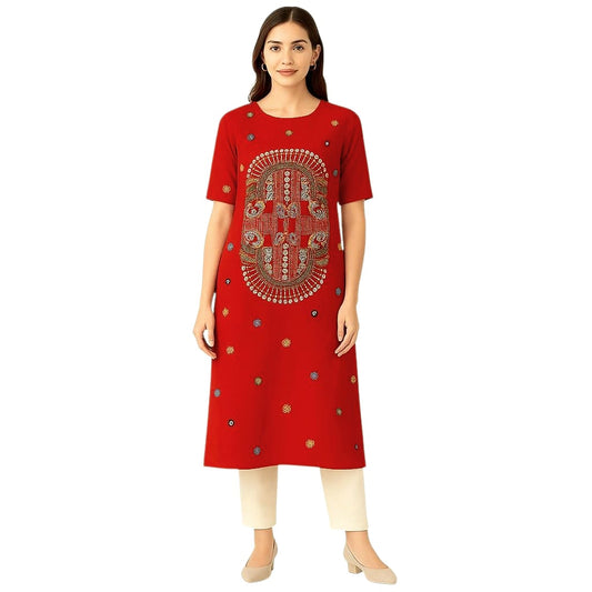 Pure Cotton Lambani Hand-Embroidered Kurti Piece