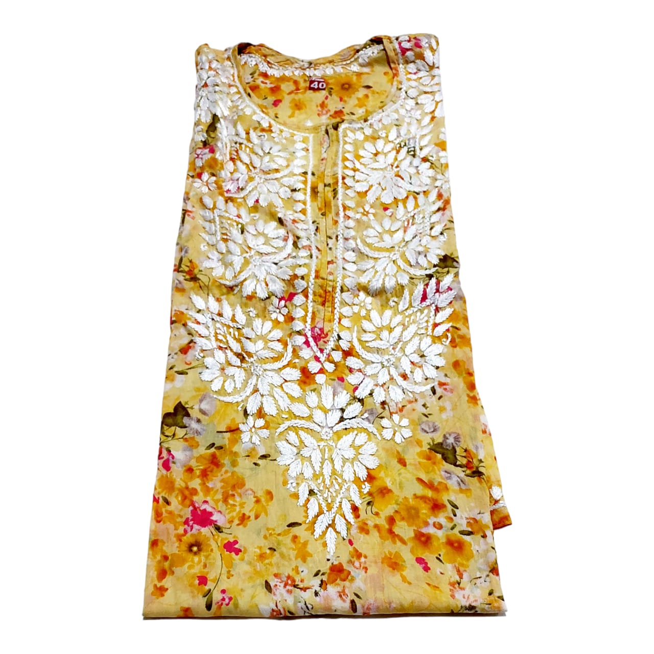 Pure Cotton Hand Embroidered Chikankari Kurtis For Women & Girls