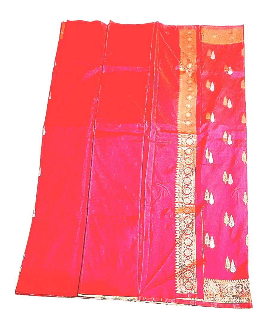 Fashweave Katan Silk Saree with Blouse Piece for Women
