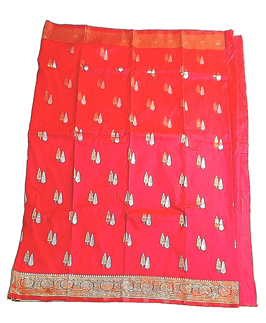 Fashweave Katan Silk Saree with Blouse Piece for Women