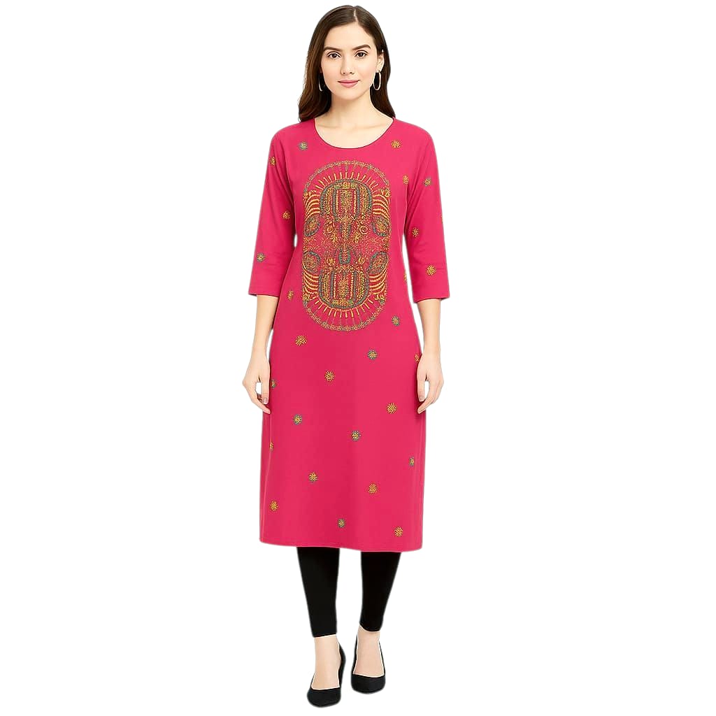 Pure Cotton Lambani Hand-Embroidered Kurti Piece