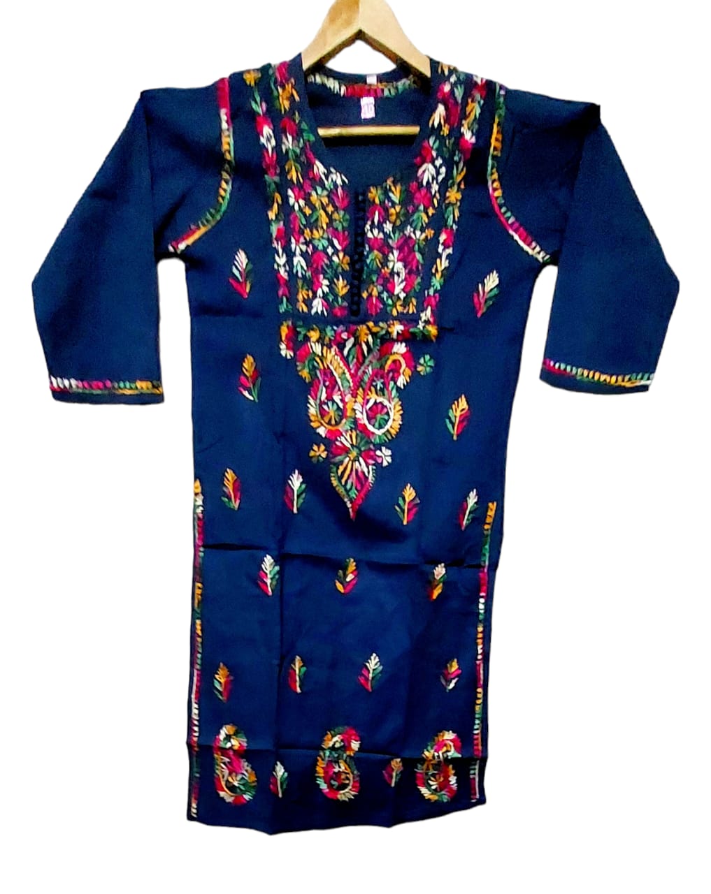 Pure Cotton Hand Embroidered Chikankari Kurtis For Women & Girls