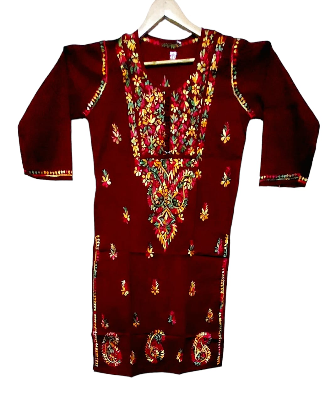 Pure Cotton Hand Embroidered Chikankari Kurtis For Women & Girls