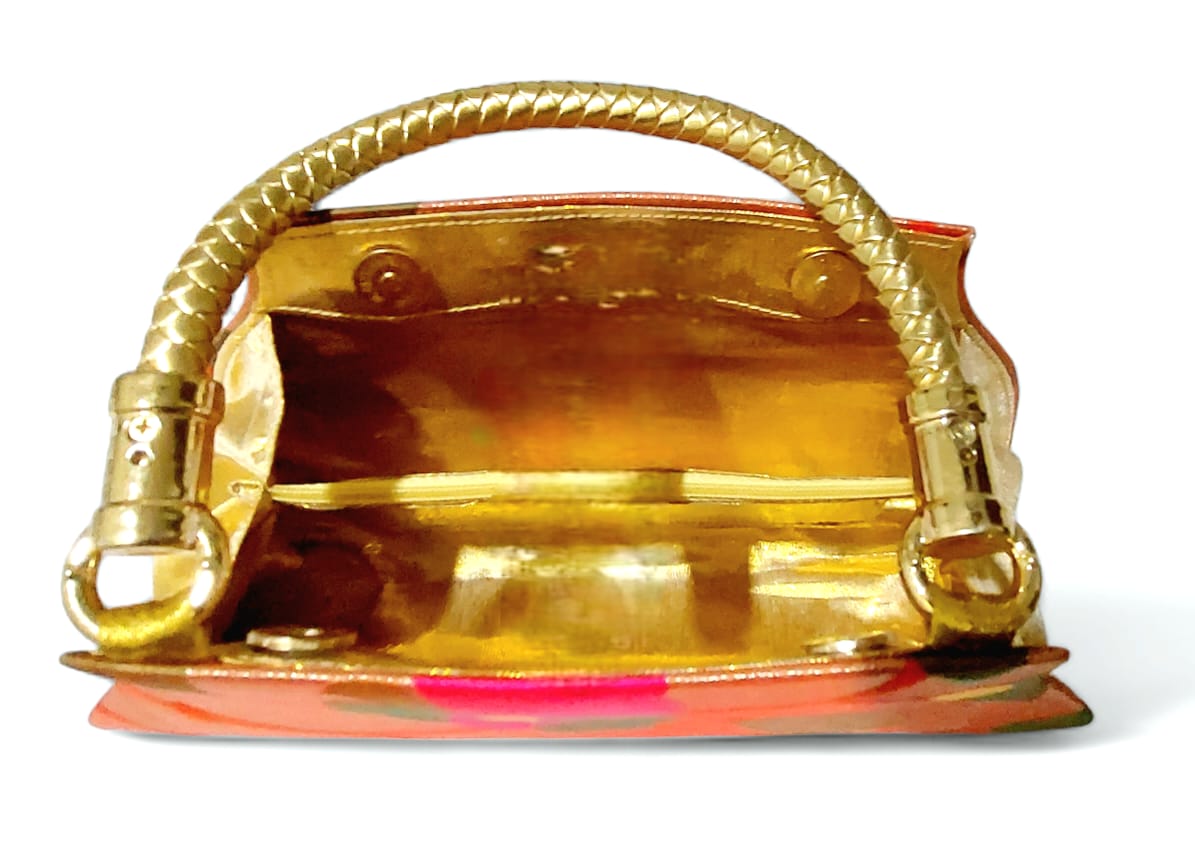 Paithani Zari and Meenakari work Clutch bag for Women