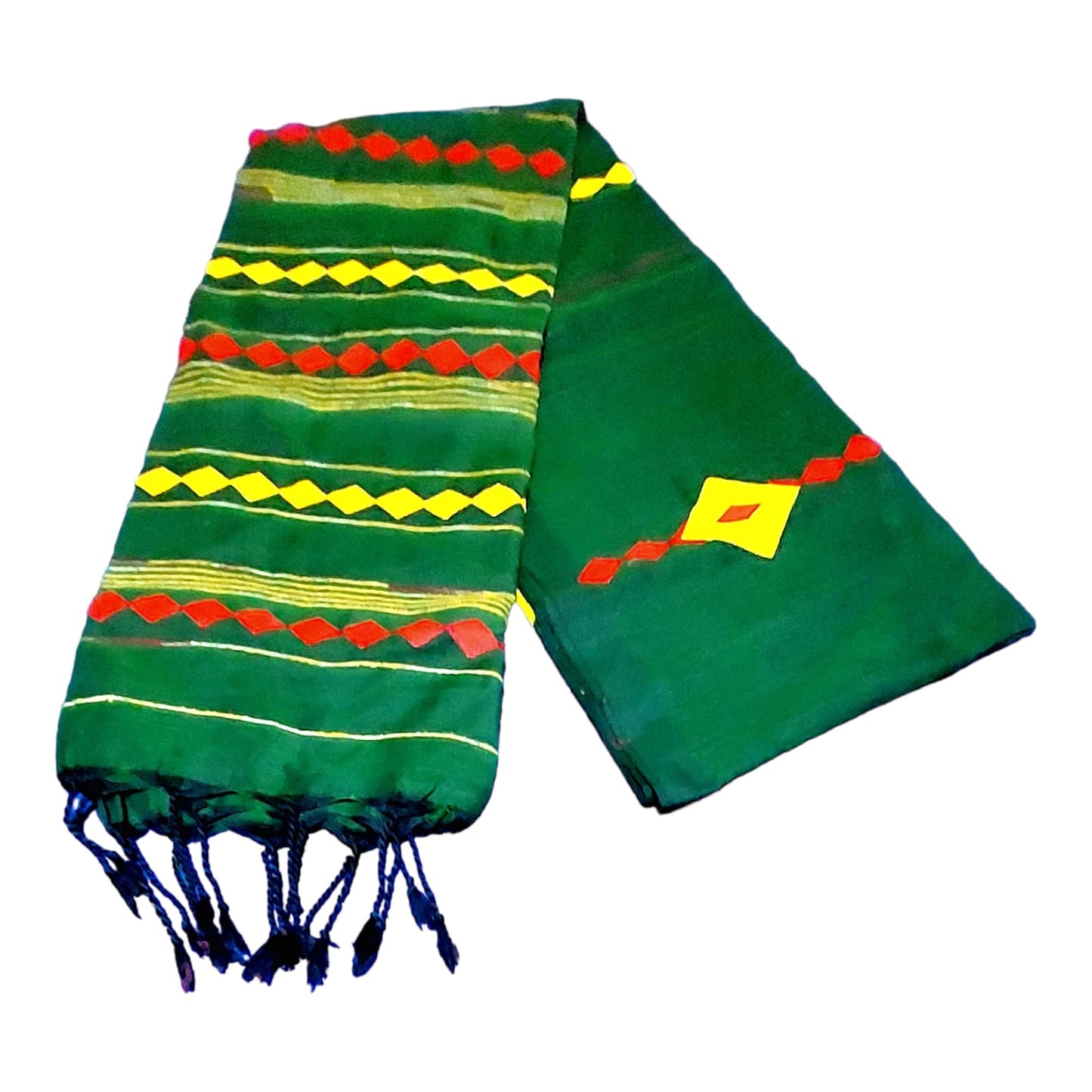 Pure Khadi Cotton Applique Saree
