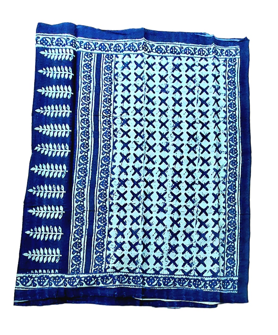 Pure Soft Cotton Hand Block Printed Sarees