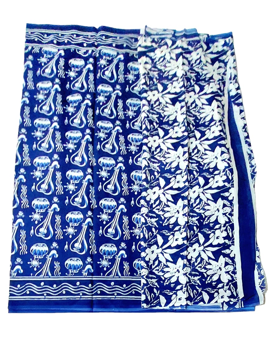 Pure Soft Cotton Hand Block Printed Sarees