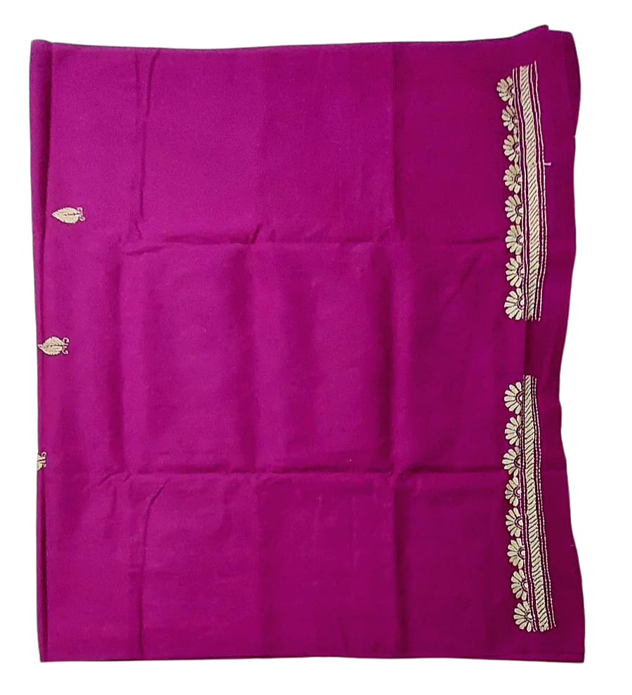 Hand Embroidered Pure Cotton Kantha Kurti Fabric