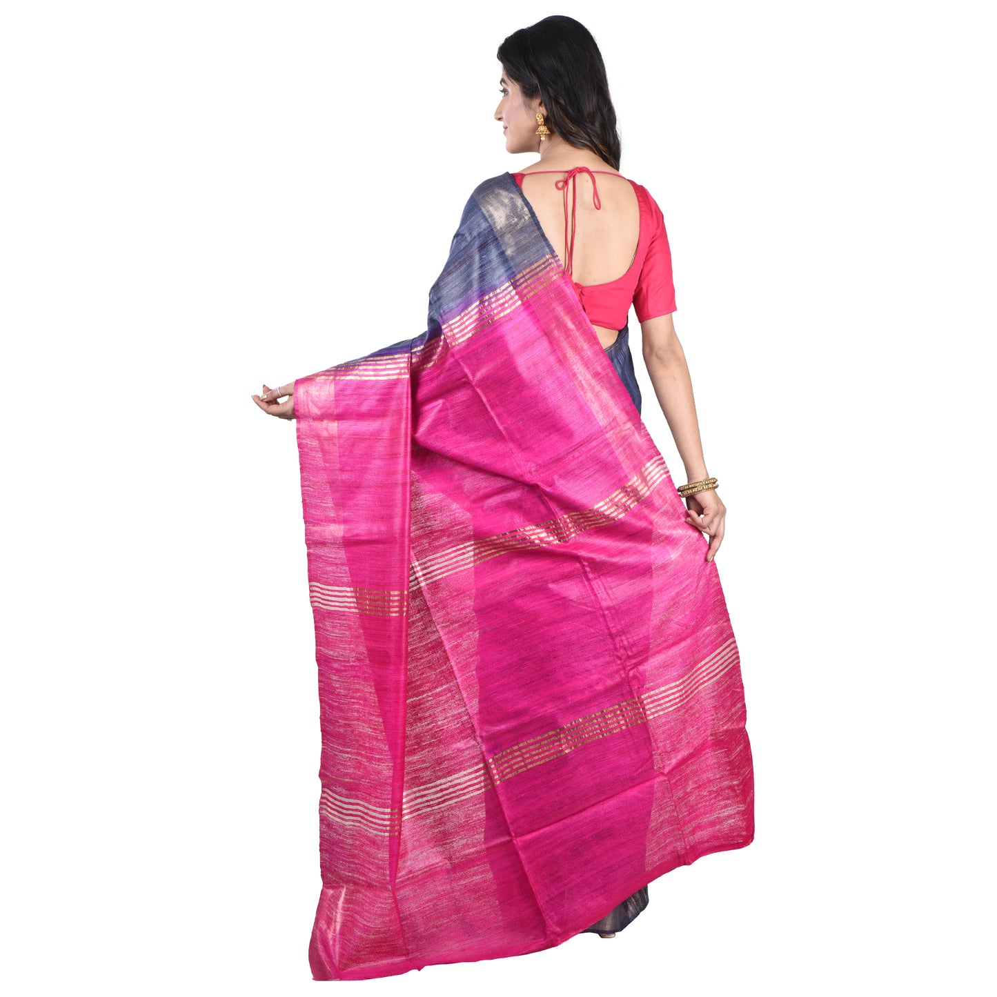 Premium Pure Handloom Silk Cotton Sarees with Blouse Piece For Women & Girls