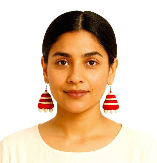 Purely Handmade Jute Earrings