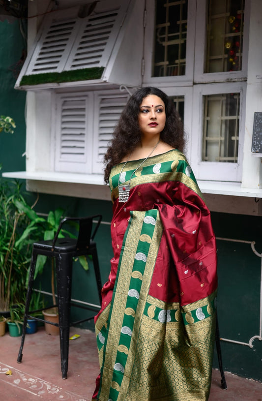 Fashweave Kanjivaram Silk Sarees | A Timeless Fusion of Traditional Craftsmanship and Contemporary Elegance, Perfect for Every Special Occasion
