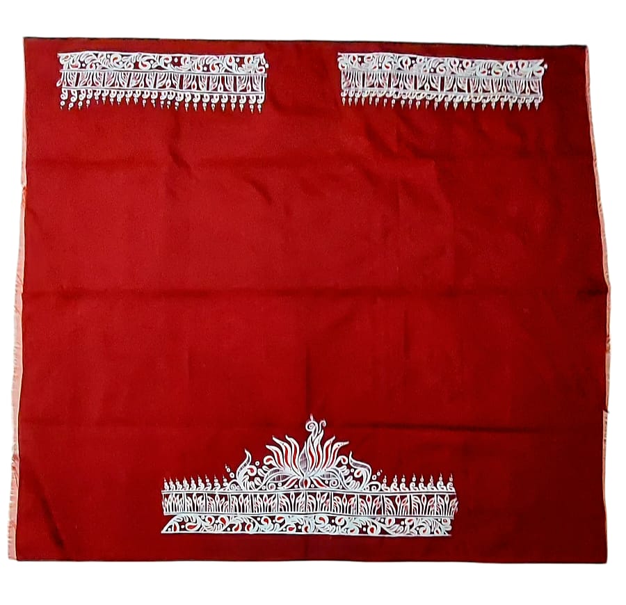 Fash Weave Cotton Silk Madhubani Hand-Painted Blouse Pieces for Women & Girls | Elegant Artisanal Designs Combining Traditional Craftsmanship and Modern Fashion