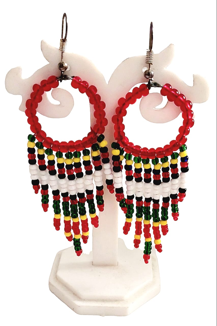 Purely Handmade Glass Beads Earrings
