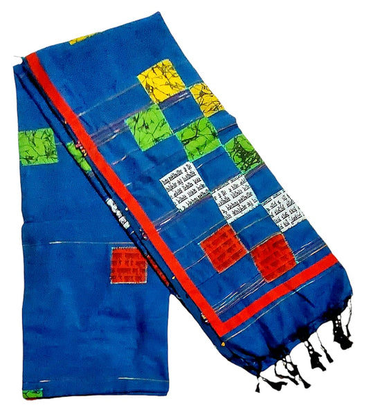 Pure Khadi Patch Work Saree