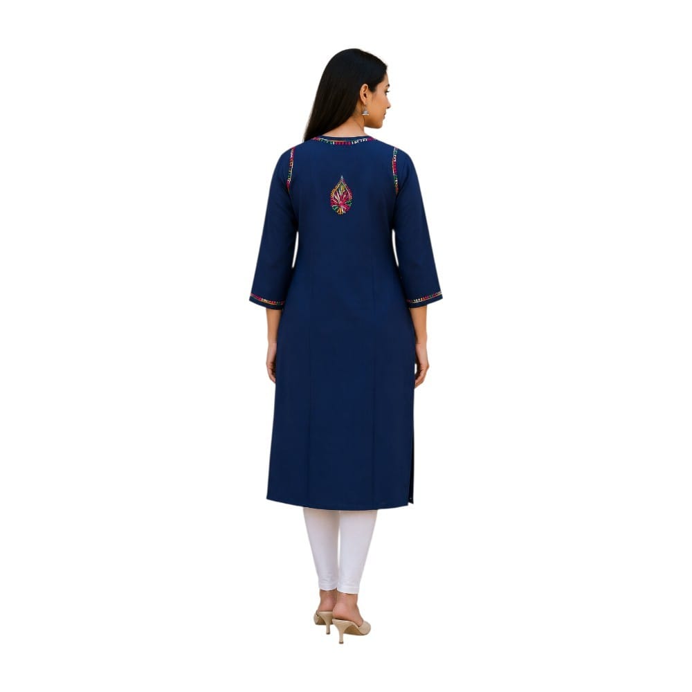 Pure Cotton Hand Embroidered Chikankari Kurtis For Women & Girls