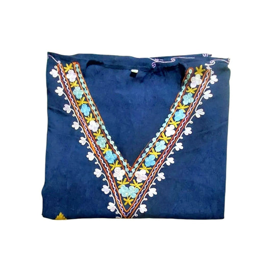 Purely Handmade Kashmiri Aari Embroidered Kaftan