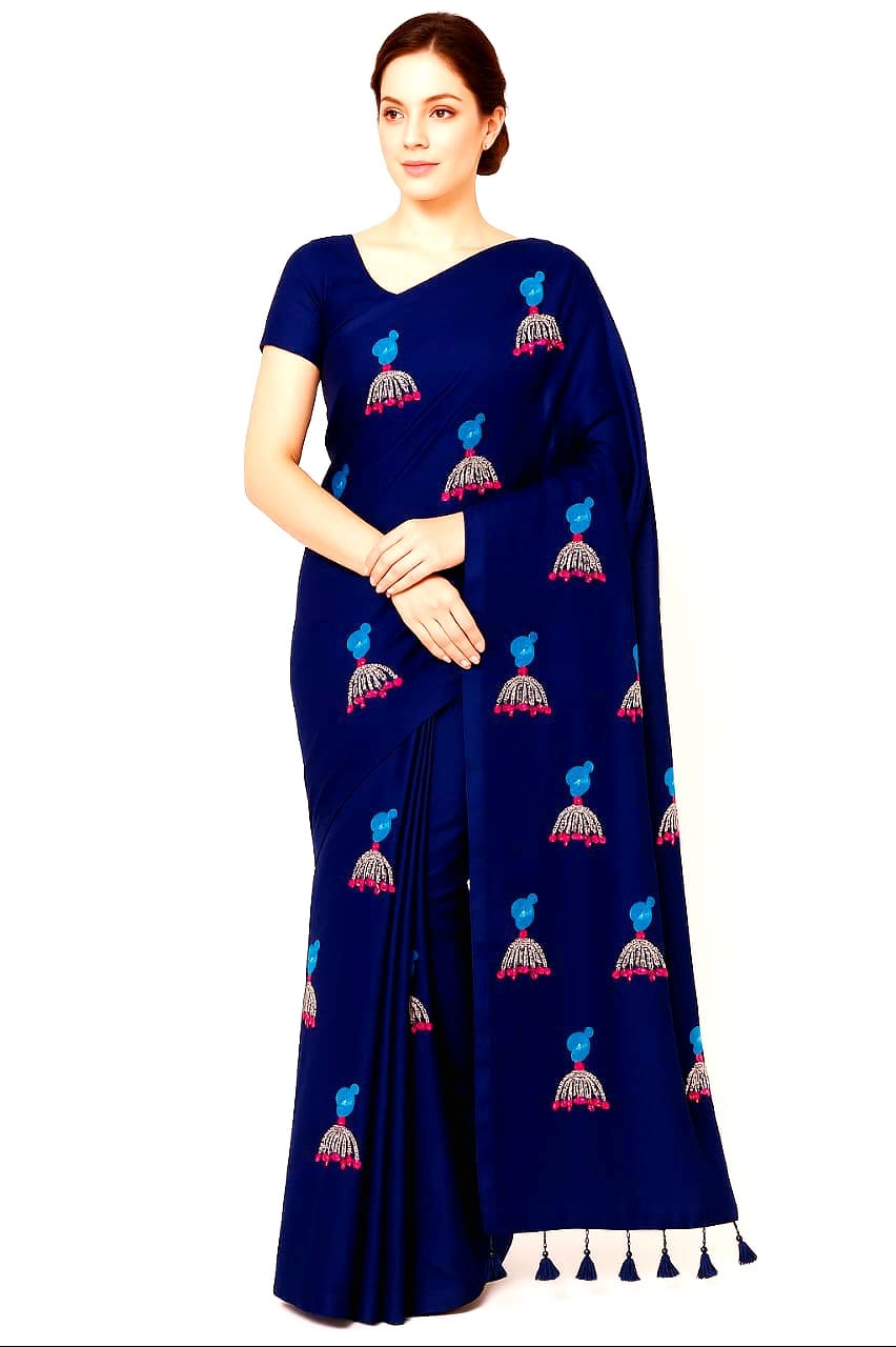 Soft Lightweight Pure Cotton Embroidered Sarees