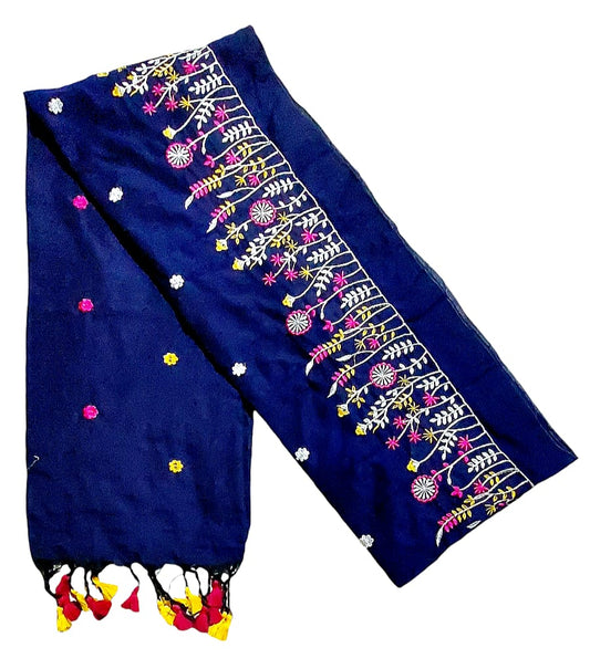 Fash Weave Khadi Embroidered Saree