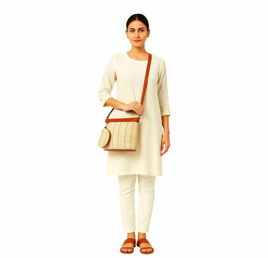 Women's Lightweight Jute Sling Bag