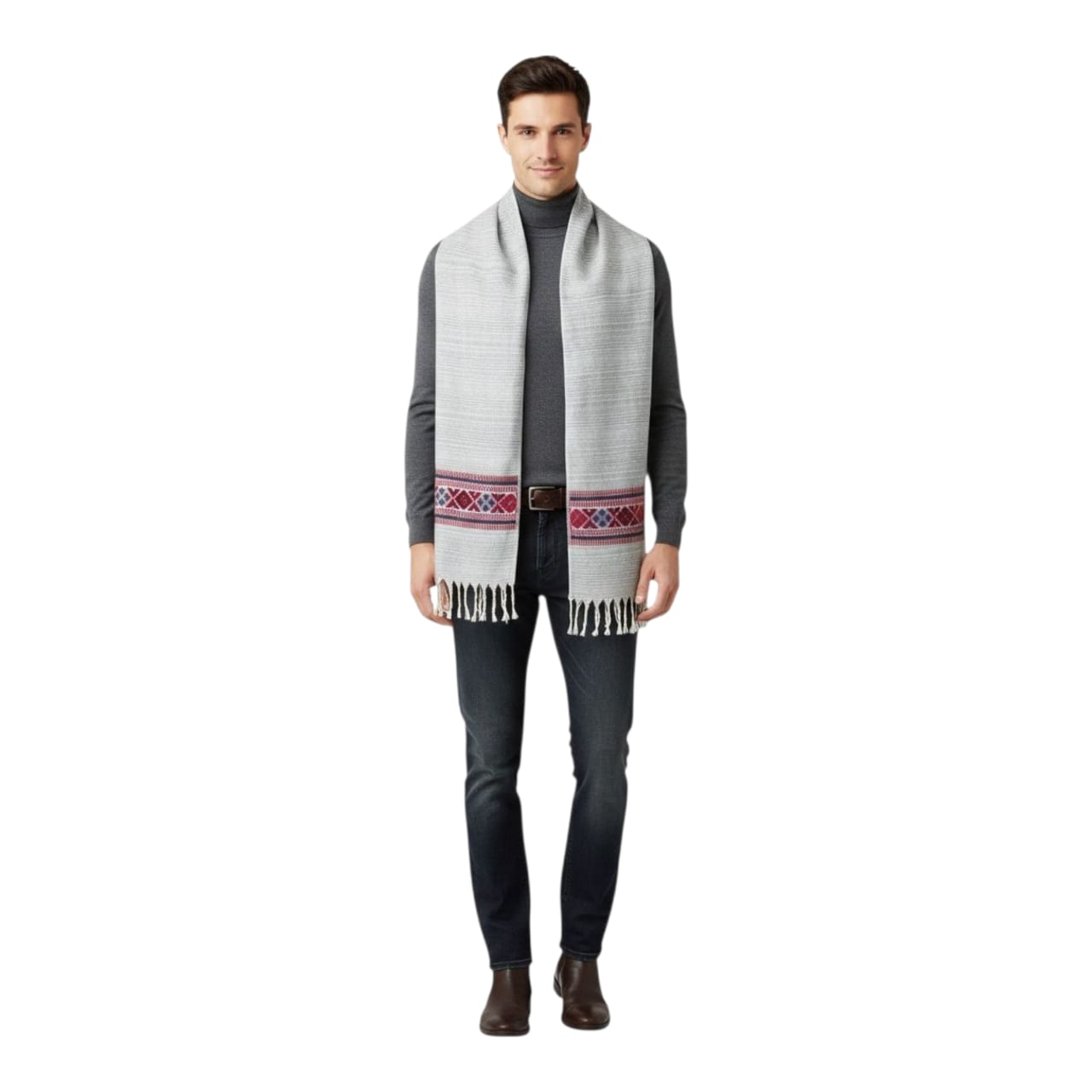 Handwoven Pure Woolen Muffler For Men