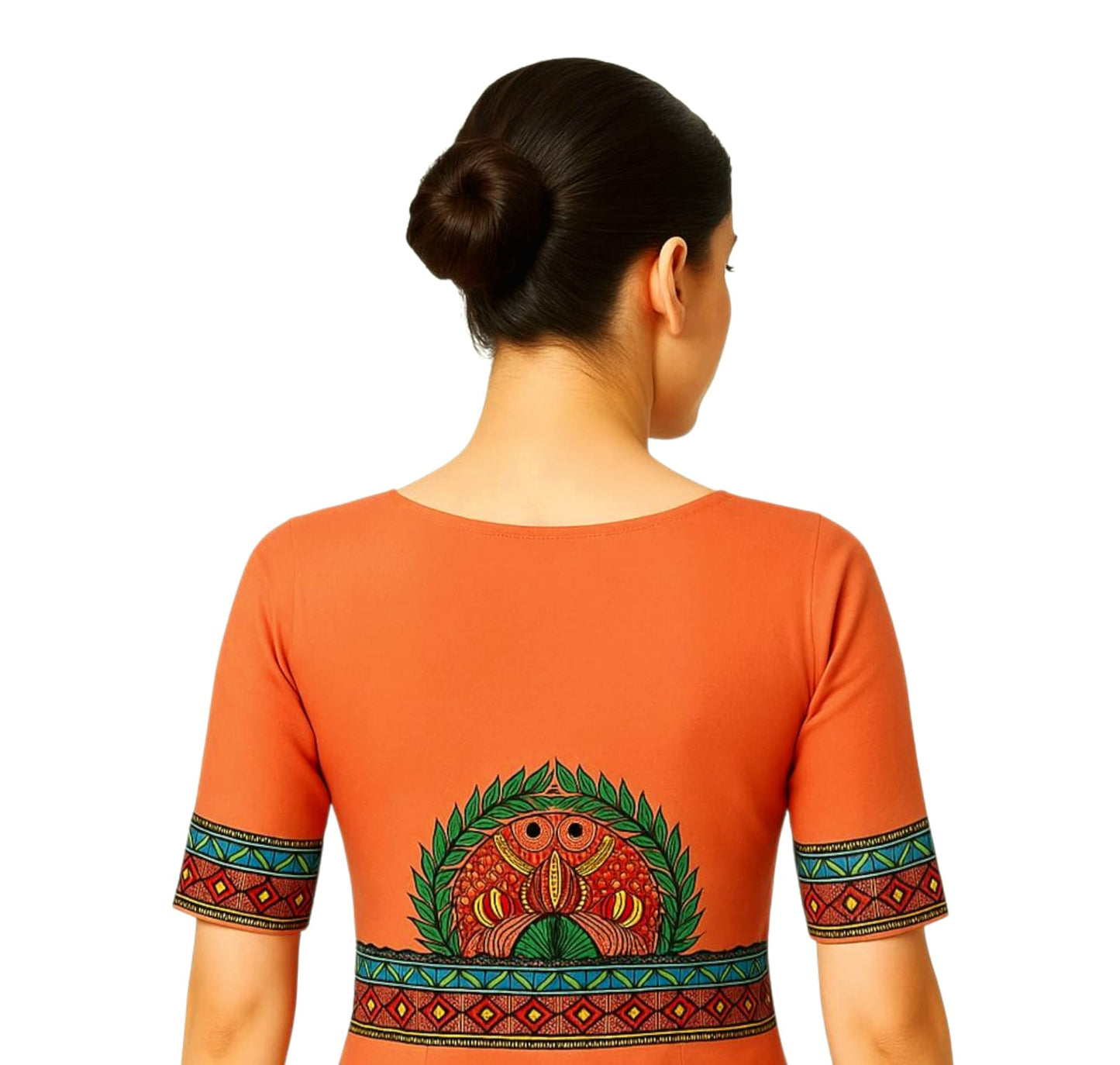 Fash Weave Cotton Silk Madhubani Hand-Painted Blouse Pieces for Women & Girls | Elegant Artisanal Designs Combining Traditional Craftsmanship and Modern Fashion