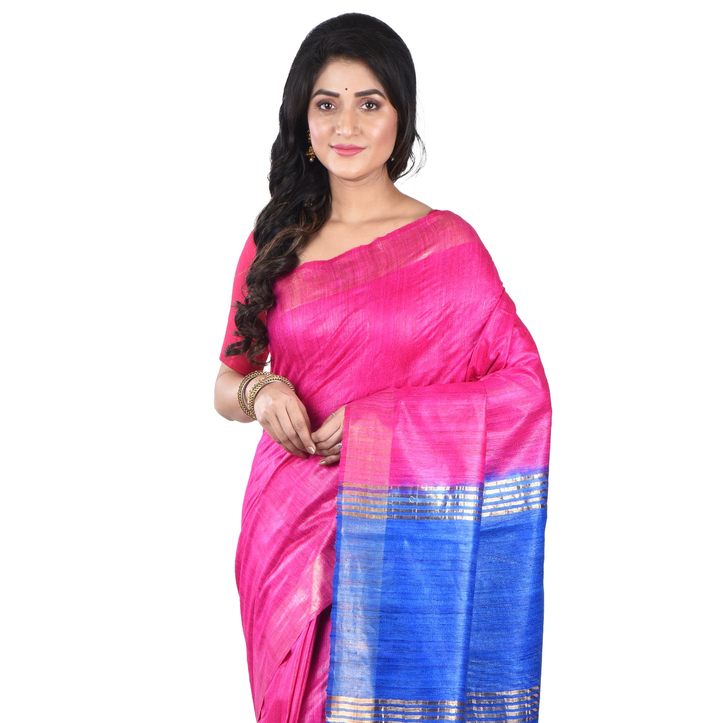 Premium Pure Handloom Silk Cotton Sarees with Blouse Piece For Women & Girls