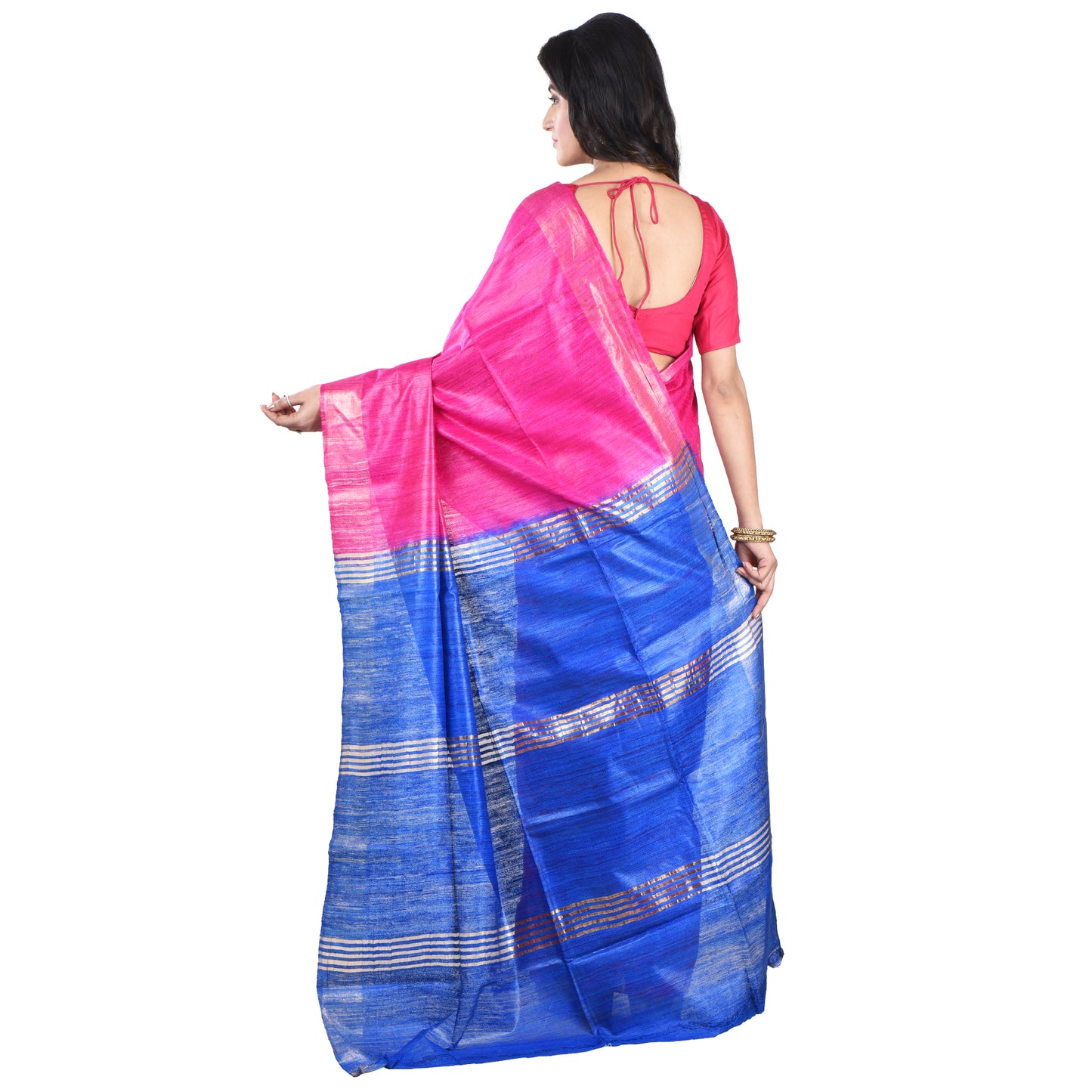 Premium Pure Handloom Silk Cotton Sarees with Blouse Piece For Women & Girls