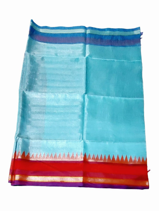 Premium Pure Handloom Silk Cotton Sarees with Blouse Piece for Women & Girls