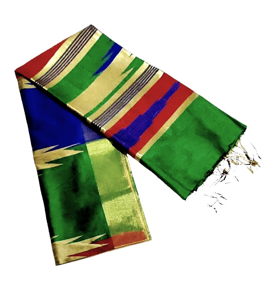 Premium Pure Handloom Silk Cotton Sarees with Blouse Piece for Women & Girls