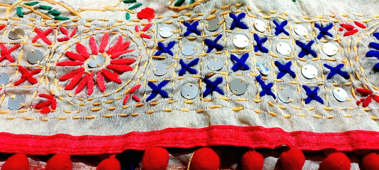 Fashweave Stylish Women's Phulkari Dupatta