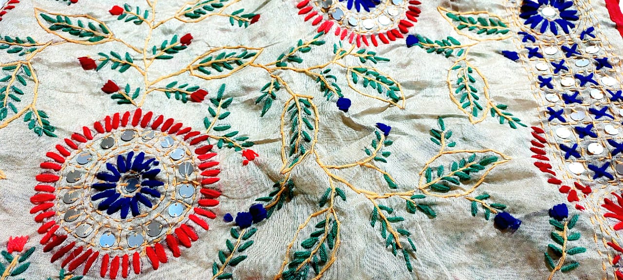 Fashweave Stylish Women's Phulkari Dupatta